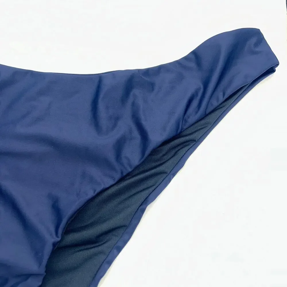 New NWT J. Crew Navy Blue Bikini Swim Bathing Suit Bottom Women's Size 3X